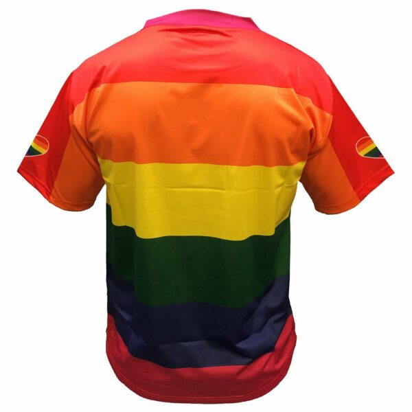 Regnbågströja Funktions T-shirt Regnbåge Pride Baksida
